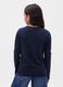 Blaue Langarm-T-Shirt aus reiner Baumwolle mit GAP-Logo_1