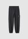 Boys' Black Over Fit Pure Cotton Joggers_0