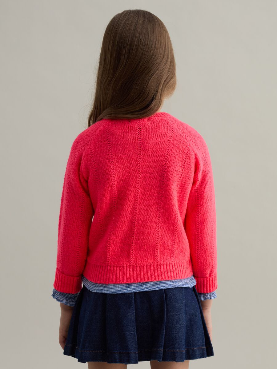 Pullover with pointelle weave_1