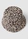 Cappello a secchiello in puro cotone multicolor leopardato da bambina_1