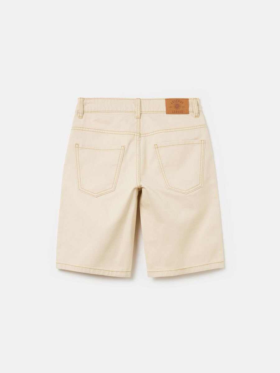 Cotton Bermuda shorts with five pockets_1