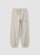 Grey pure cotton oversized joggers for boys_3