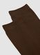 Lange braune Socken aus elastischer Viskose_1