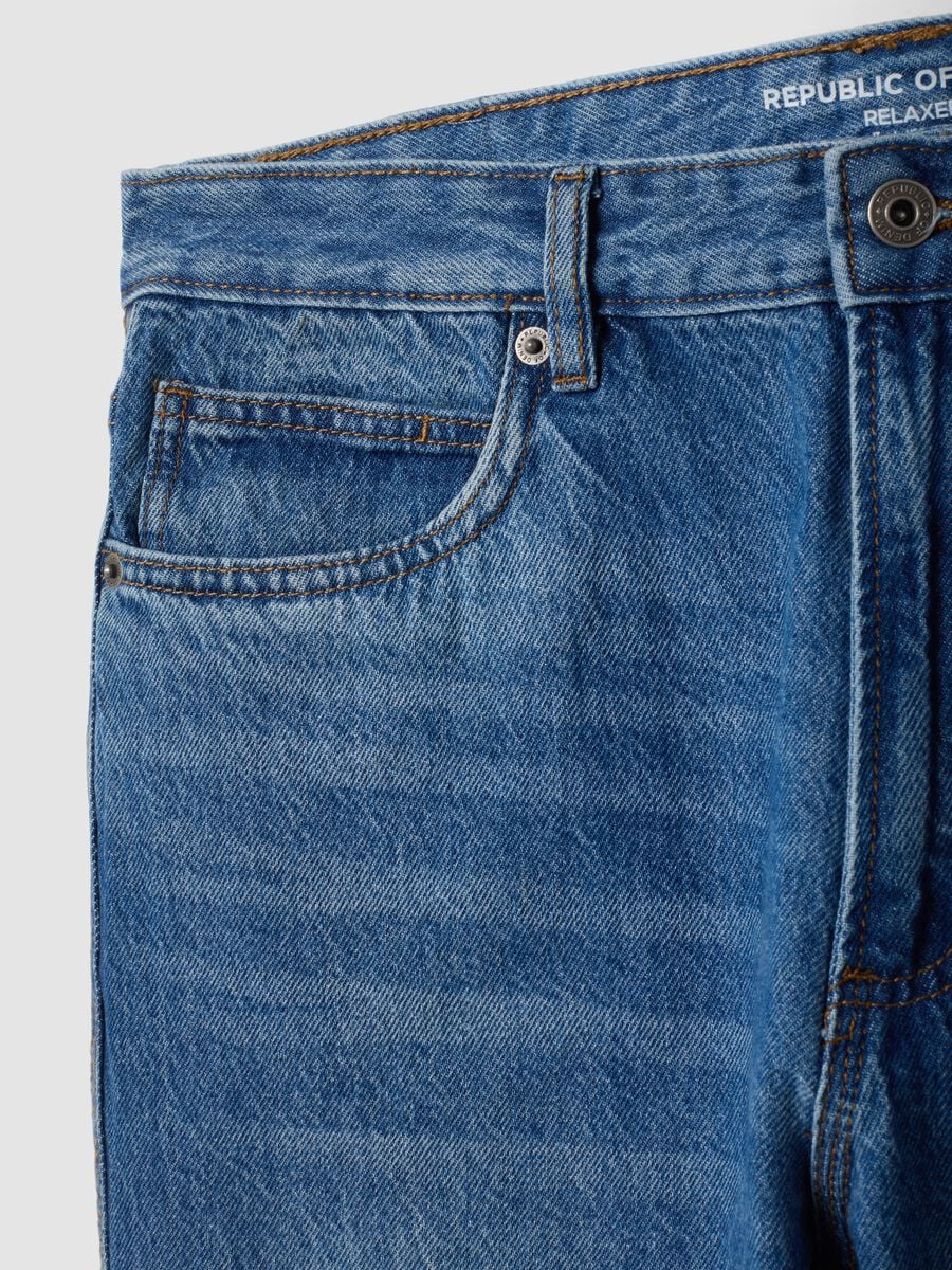 Relaxed-fit pure cotton denim jeans_5
