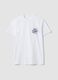 Wei&szlig;es Herren-T-Shirt aus reiner Baumwolle mit kurzen &Auml;rmeln, Regular Fit_4
