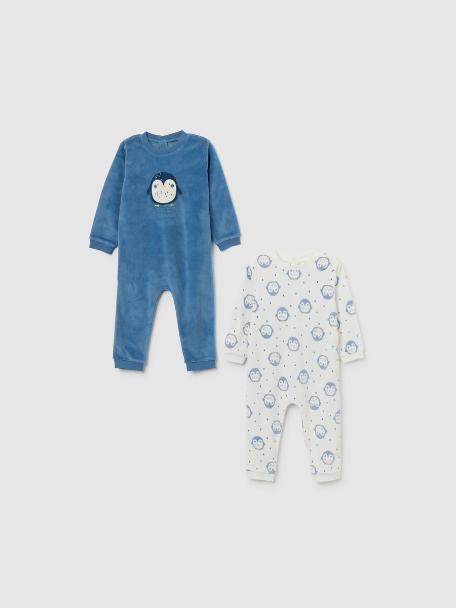 Baby Multi-colour Long Sleeve Bodysuit Twin-pack with Prints_0