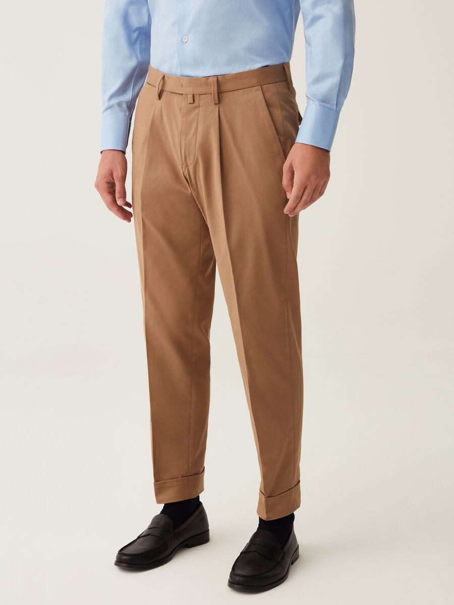 The Perfect Item slim-fit chino trousers in triple twist cotton_1