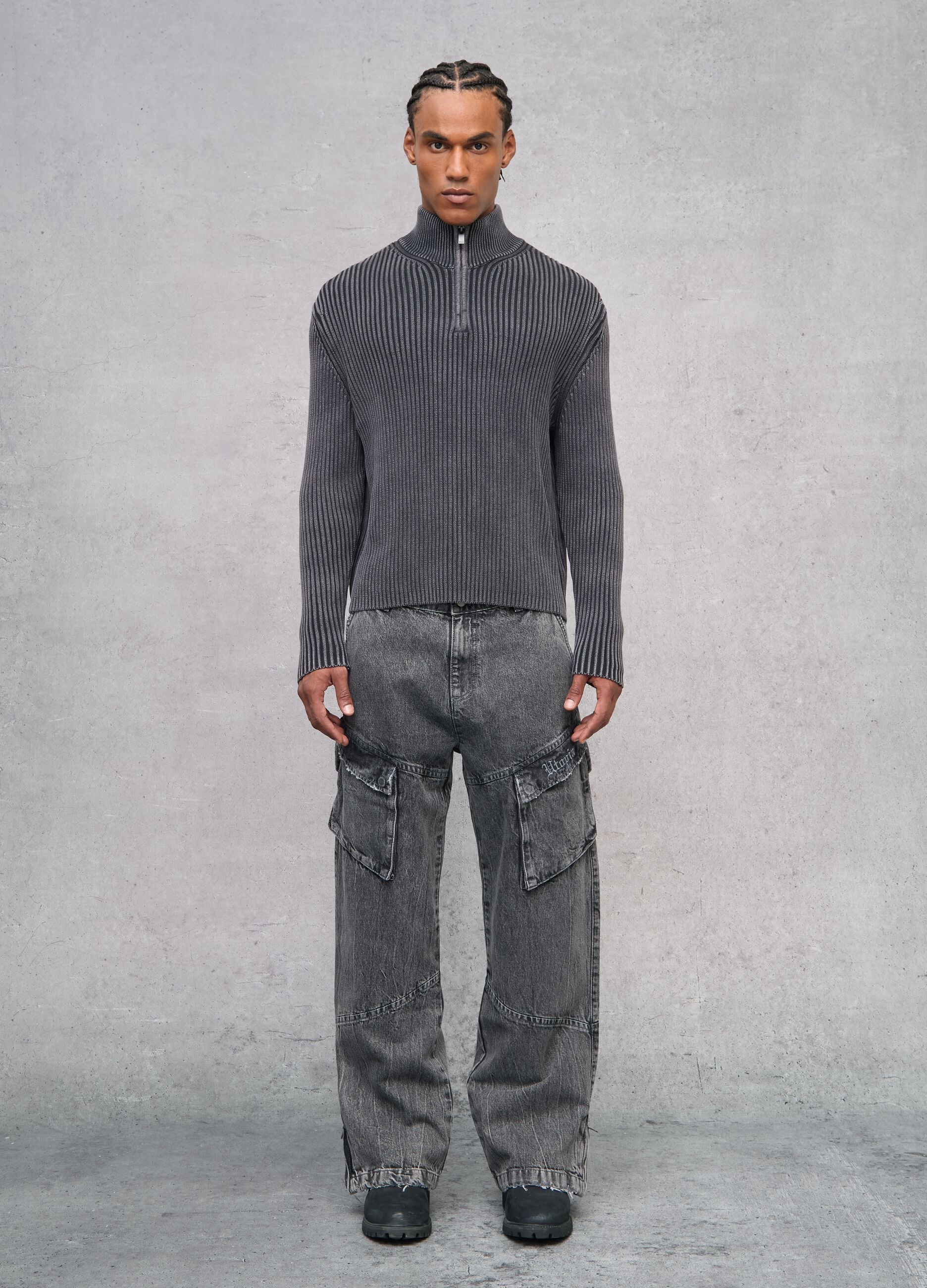Cargo Denim Washed Grey