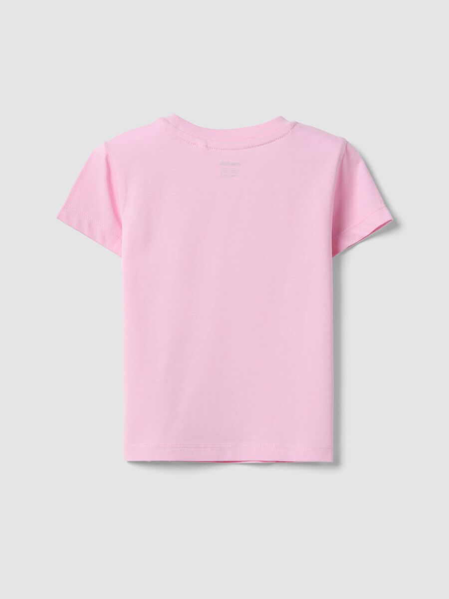 Girls&rsquo; pink pure cotton T-shirt, regular fit_1