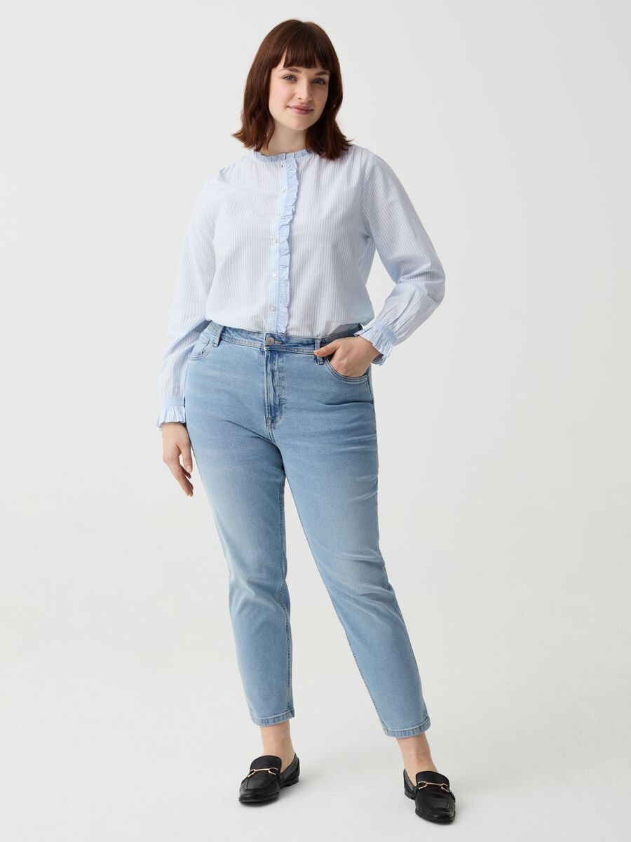 Curvy mum-fit cropped jeans_0