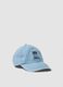 Girls' blue denim pure cotton cap with Stitch embroidery_0