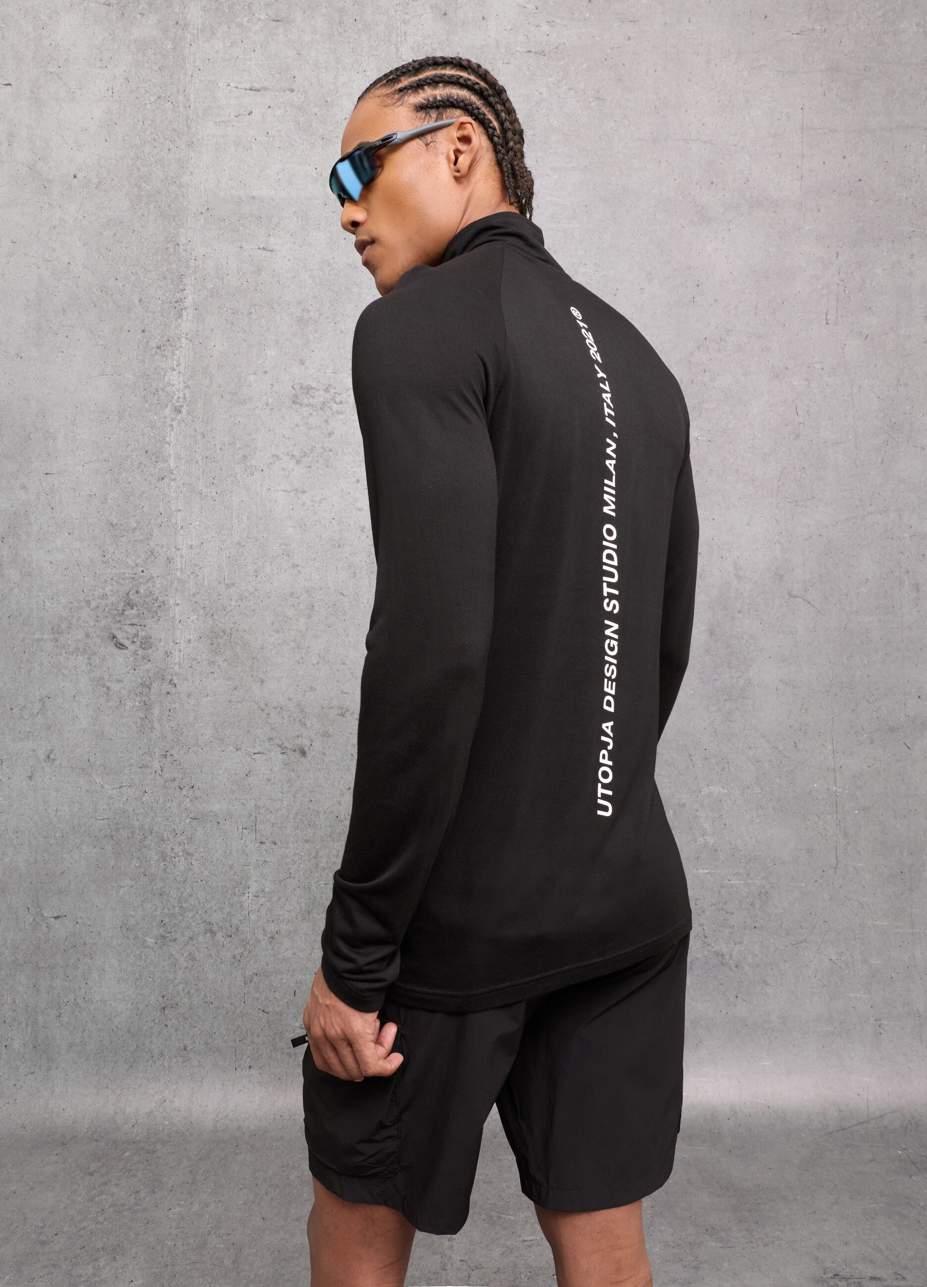Half-Zip Light Sweater Black