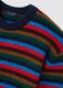 Multicolor Gestreifter Regular Fit Pullover_5