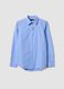 Light blue poplin shirt with white stripes, regular fit_4