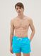 Blue swim shorts with elasticated waist_0