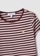 T-shirt castanha &agrave;s riscas em algod&atilde;o puro com gola redonda_5