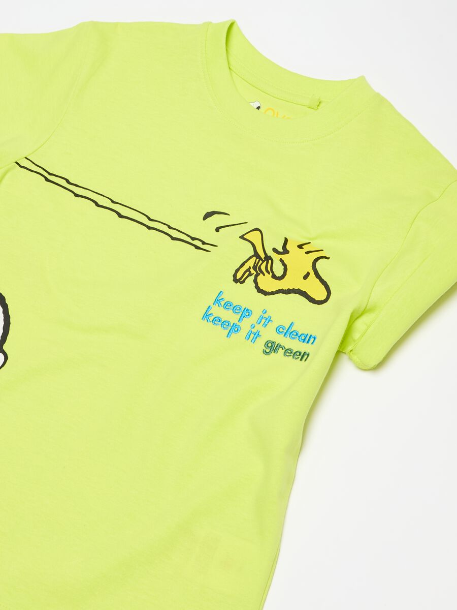 T-shirt in cotone bio con stampa Snoopy_2