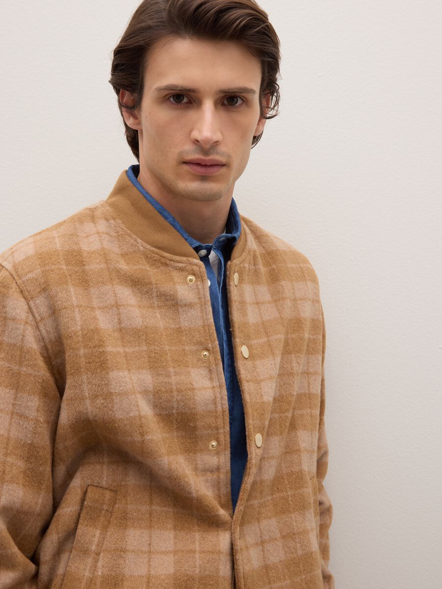 Brown regular fit jacket_3