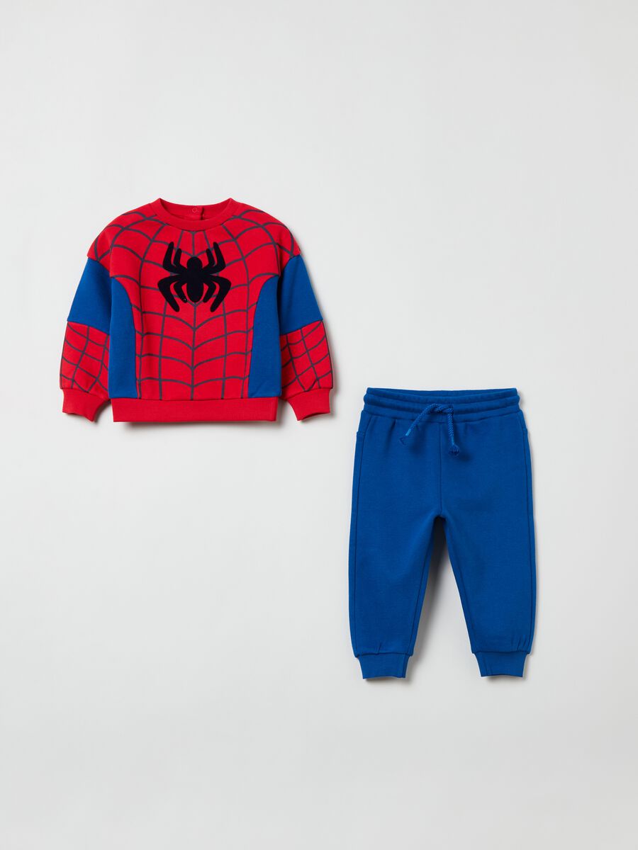 Fleece jogging set with Spider-Man print_0