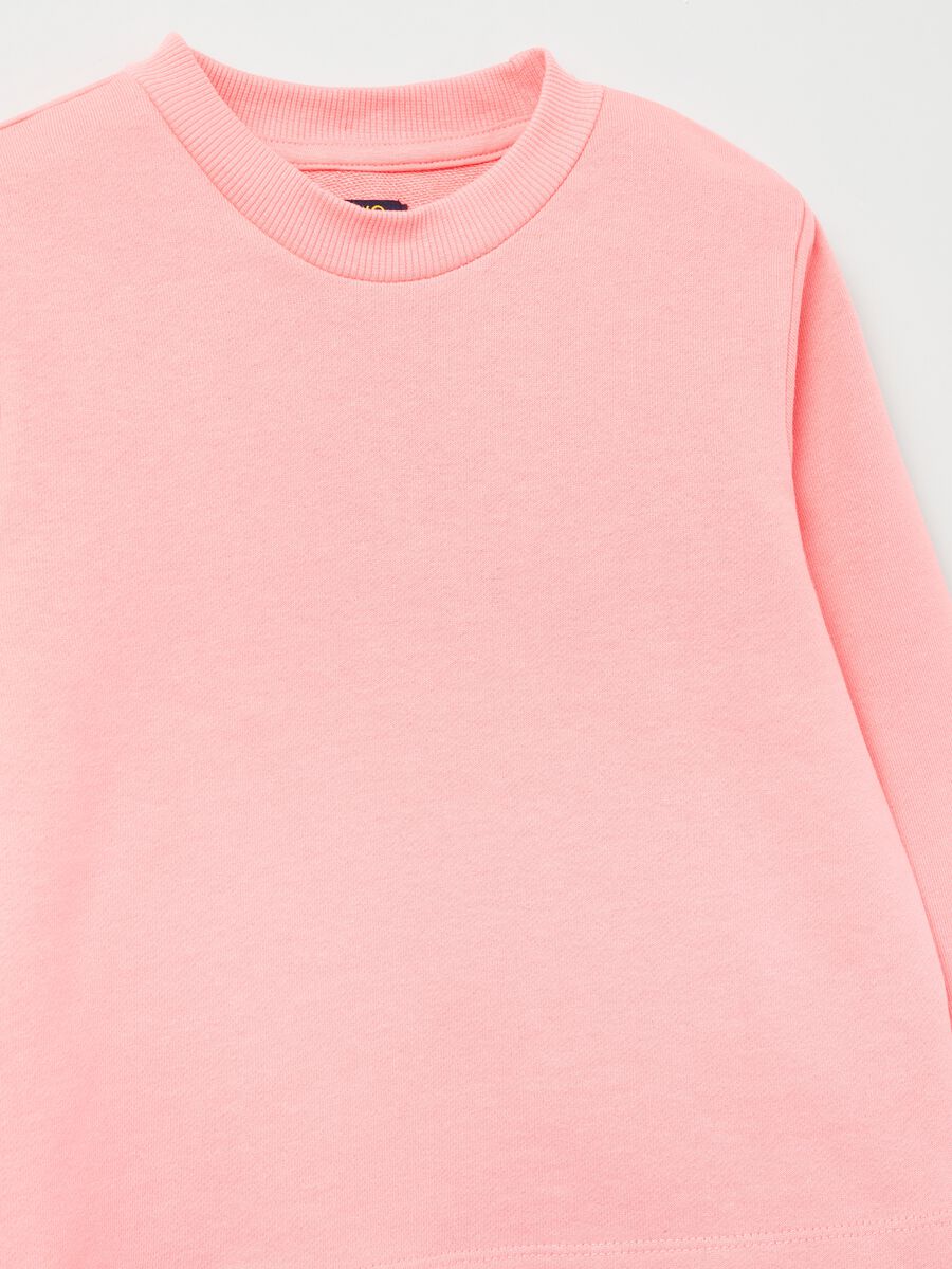 Sweatshirt in French terry with round neck_2