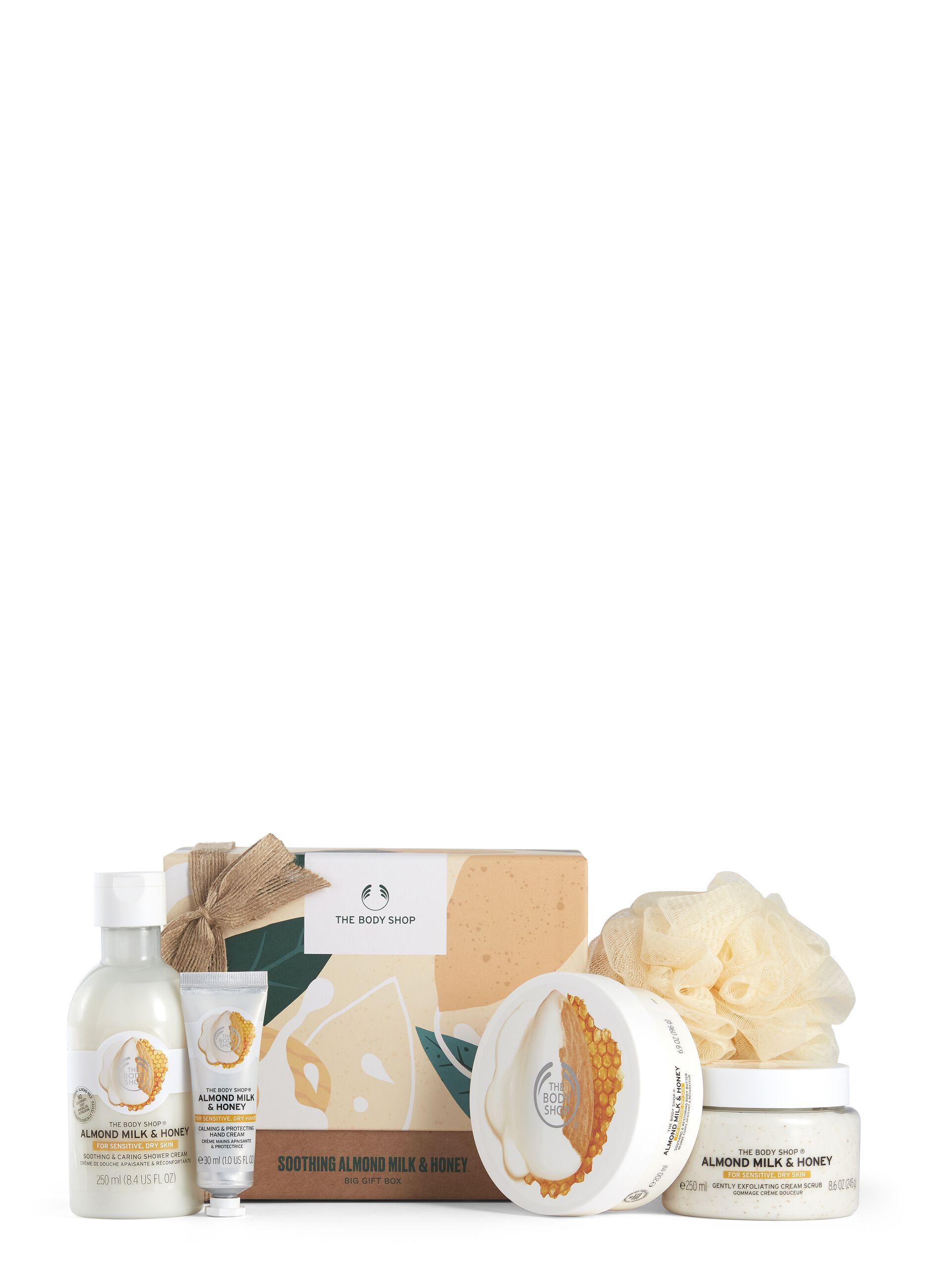 The Body Shop large almond milk and honey gift box
