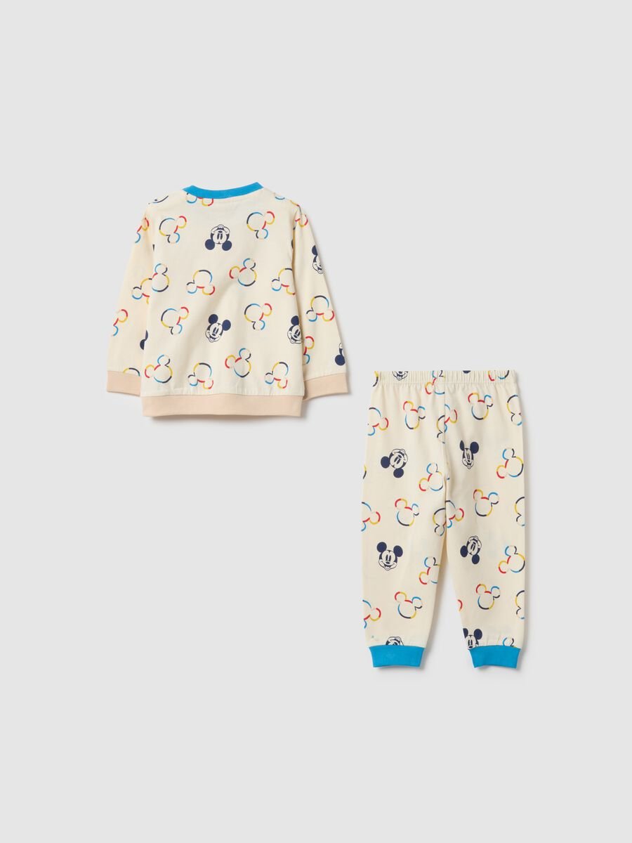 Multicolour newborn pyjamas in pure cotton regular fit with prints_1