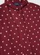 Burgunderrot Polka-Dot-Krepphemd_5