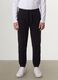 Black pure organic cotton joggers with drawstring for boys_1