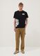 Black pure cotton T-shirt with graphic print_1