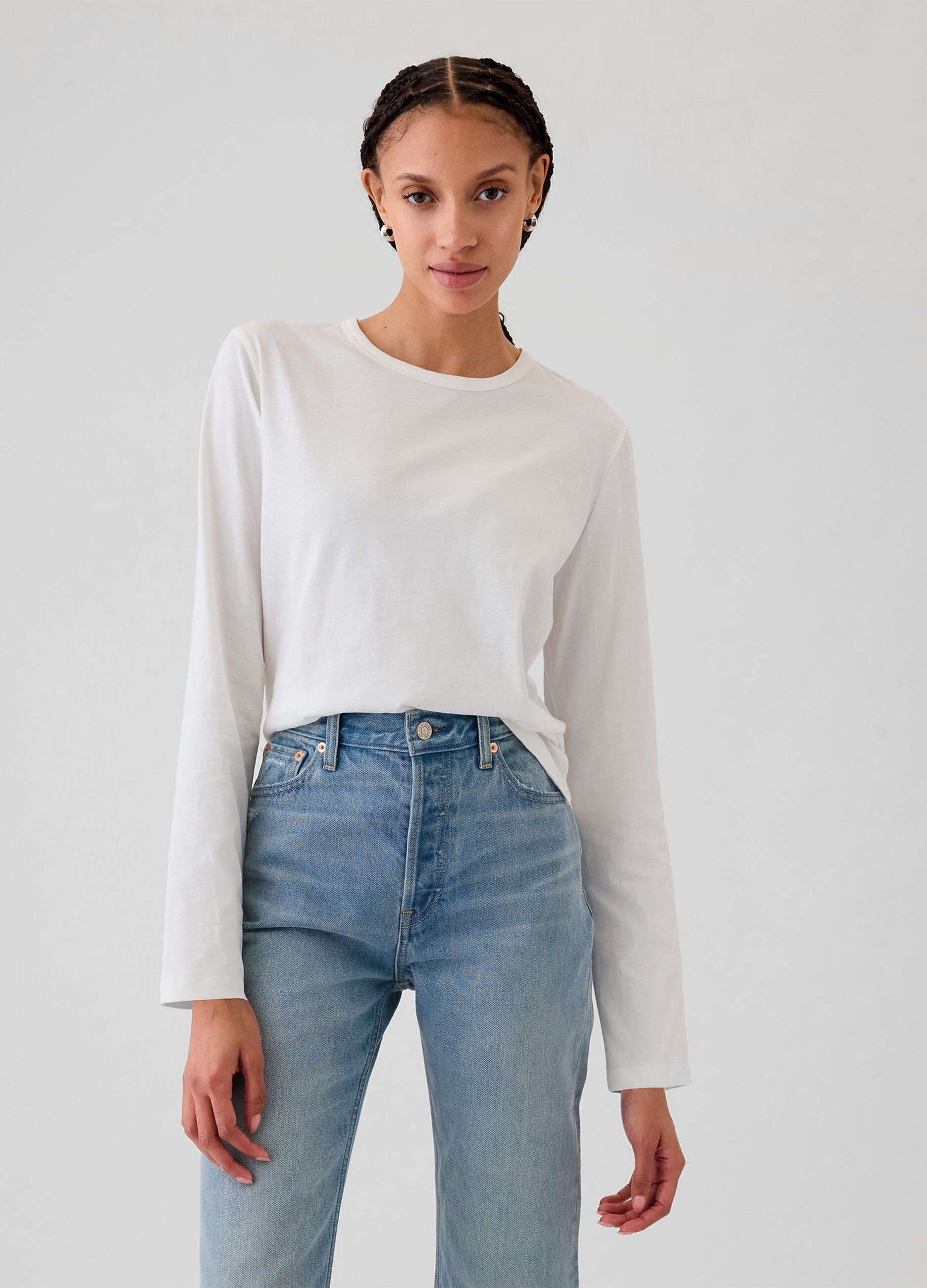 Long-sleeved T-shirt in cotton
