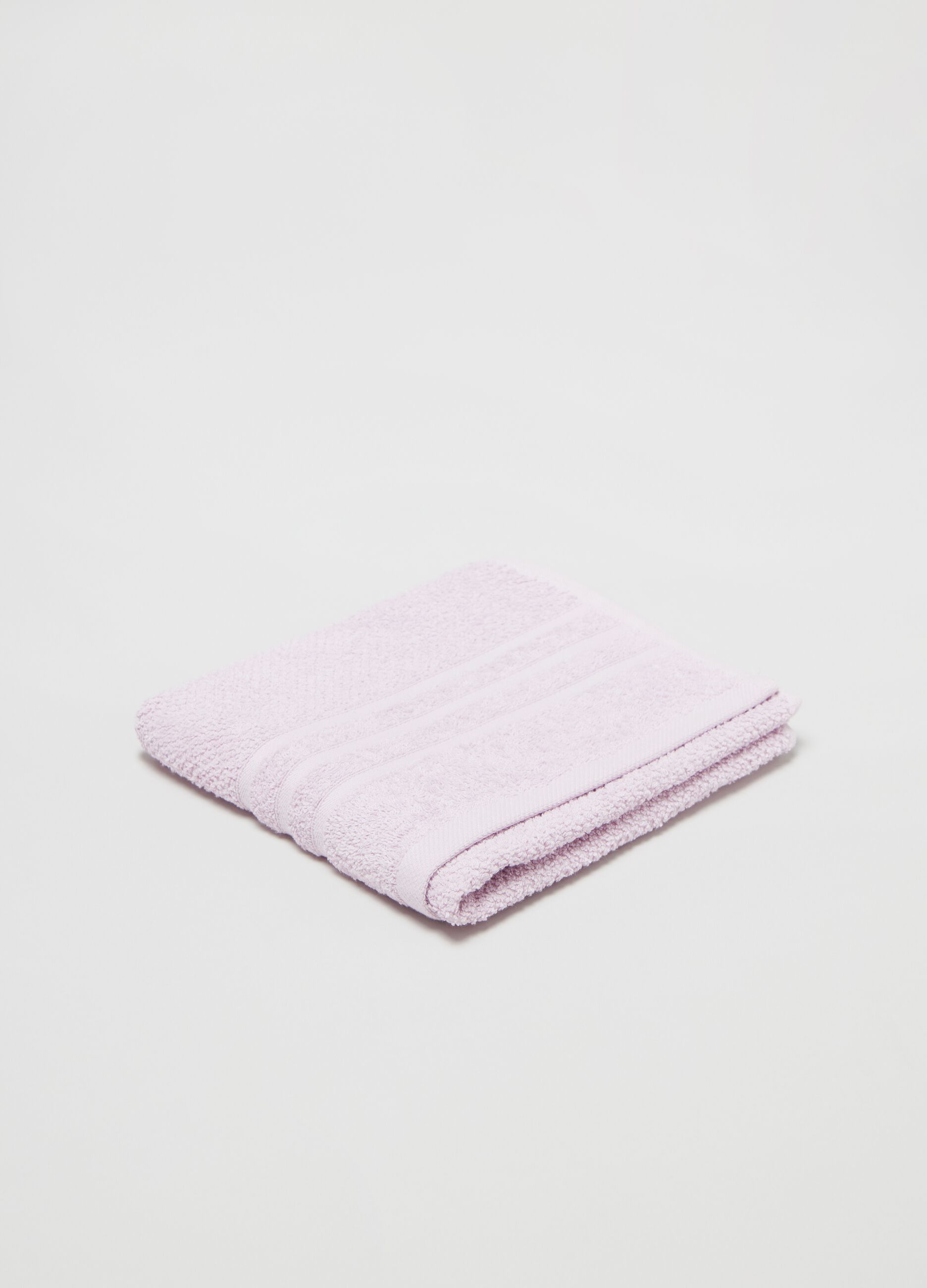 Asciugamano viso 50x90 tinta unita rosa