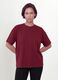 Red crew-neck T-shirt in stretch cotton-modal blend, regular fit_2
