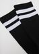 Black tennis socks tripack with white stripes_2