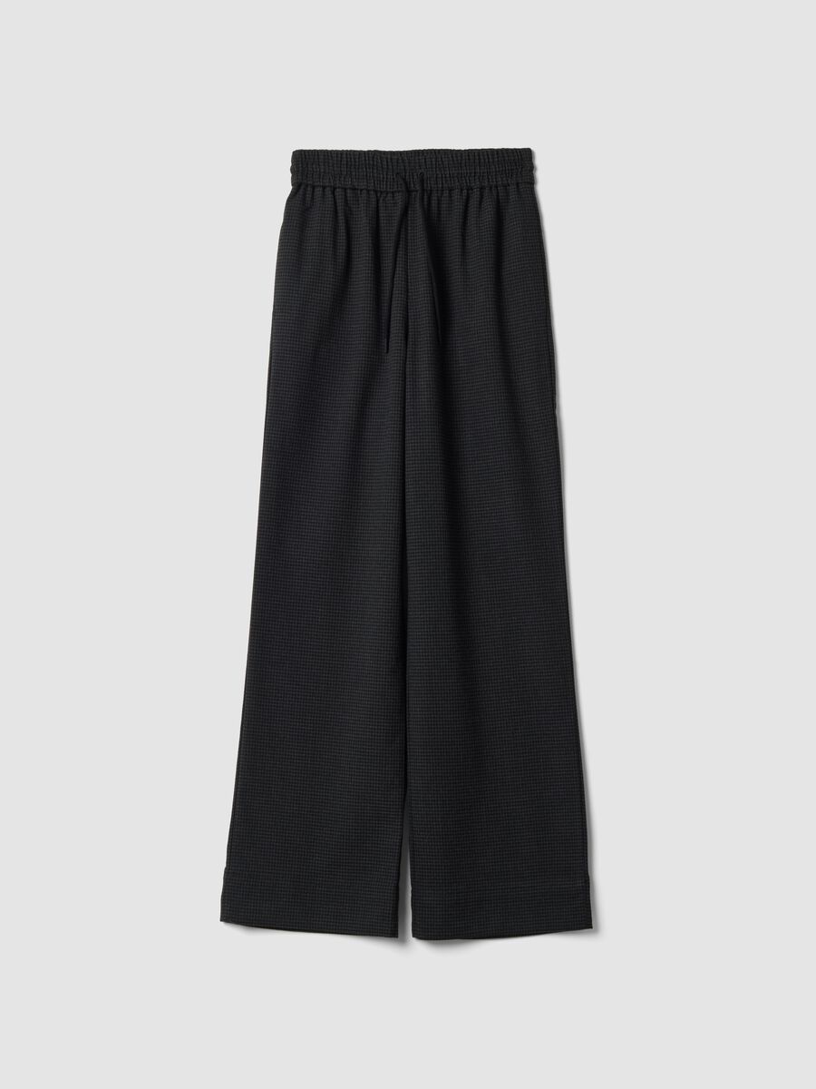 &Mu;&alpha;ύ&rho;&omicron;-&gamma;&kappa;&rho;&iota; wide leg joggers &alpha;&pi;ό &epsilon;&lambda;&alpha;&sigma;&tau;&iota;&kappa;ό &mu;&epsilon;ί&gamma;&mu;&alpha; &beta;&iota;&sigma;&kappa;ό&zeta;&eta;&sigmaf; &mu;&epsilon; &sigma;&chi;έ&delta;&iota;&omicron;_0