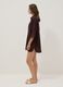Brown pure linen beach cover-up_0