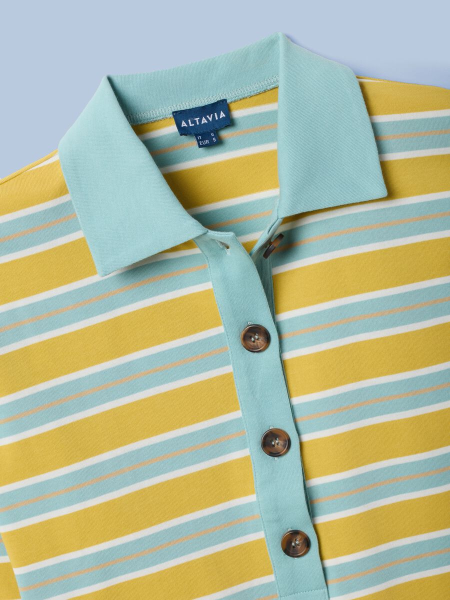 Gestreiftes ALTAVIA SAILING Langarm-Poloshirt aus reiner Baumwolle_5
