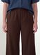 Brown wide-leg trousers in a viscose blend_3
