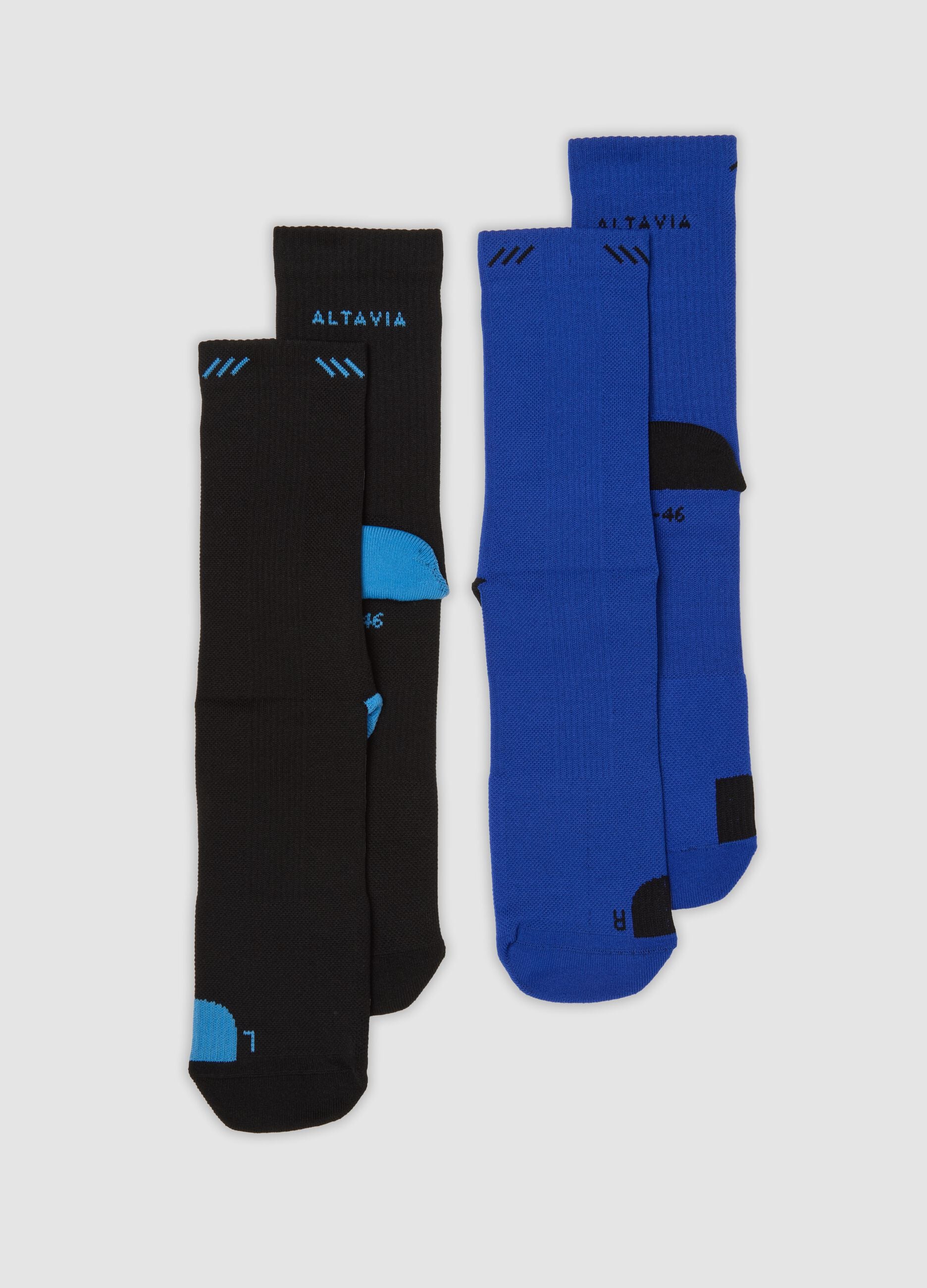2-pack of ALTAVIA RUNNING stretch-fabric mid-calf sports socks