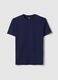 Blue Slim Fit Stretch Cotton T-Shirt_4