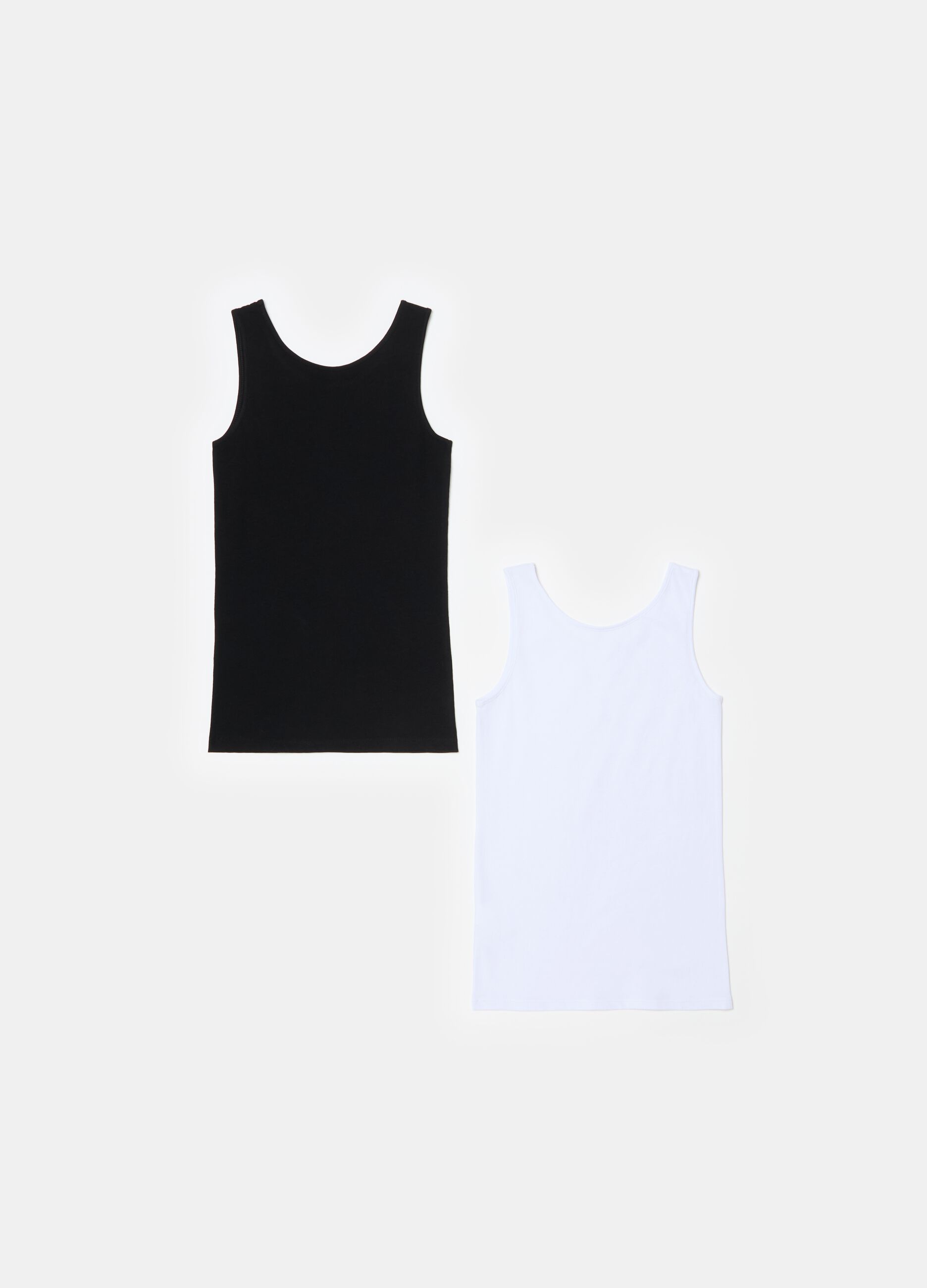 Two-pack organic cotton under vests