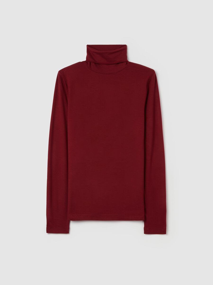 Long-sleeved T-shirt with high neck_4