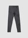 Girls&rsquo; grey skinny-fit organic stretch cotton leggings_3