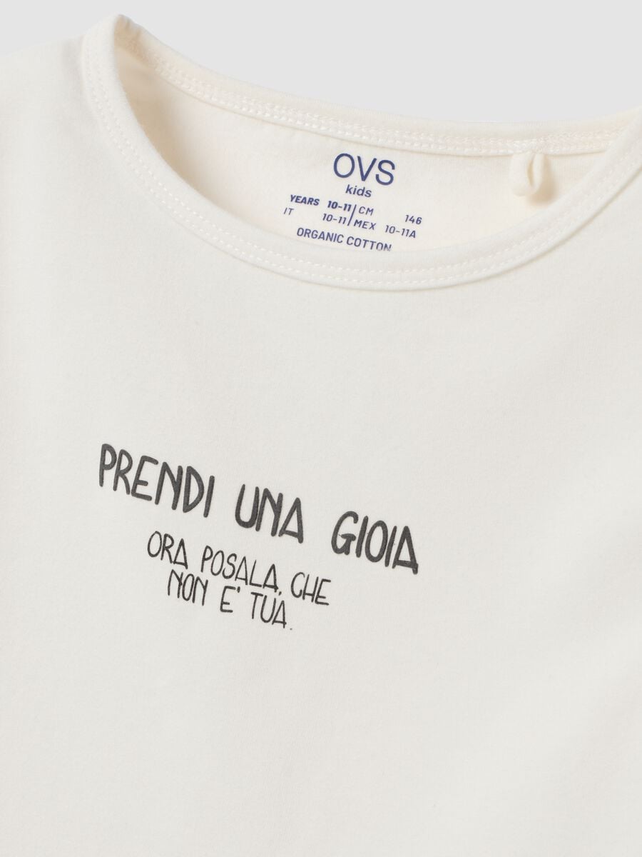 T-shirt branca de gola redonda em jersey de algod&atilde;o org&acirc;nico el&aacute;stico, slim fit_2