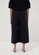 Schwarze Wide-Leg-Hose aus Stretch-Baumwolle_2