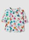 Camisola branca em algod&atilde;o el&aacute;stico com padr&atilde;o floral, regular fit_4