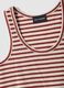 Multicolour striped regular fit cotton and linen tank top_1