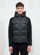 Black Padded Knit Jacket_3