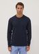 Brauner gestreifter Pyjama aus reiner Bio-Baumwolle, Regular Fit_1