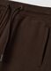 Pantaloni jogger marroni in puro cotone organico relaxed fit_2