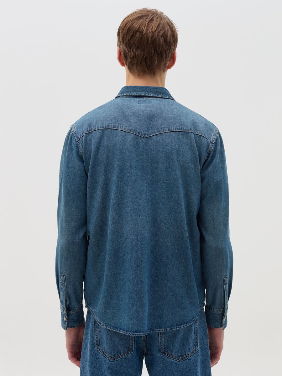 Cowboy shirt in denim_3